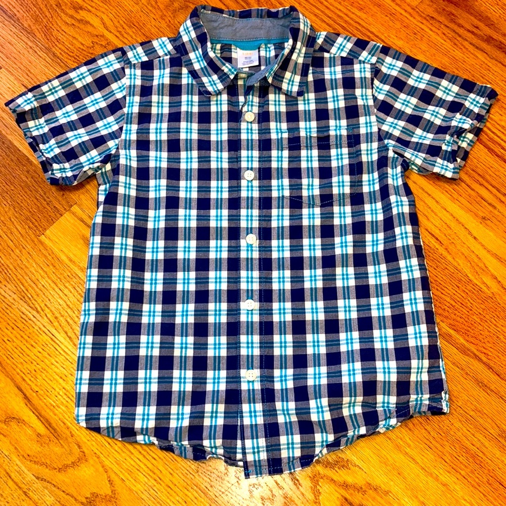 Gymboree spring plaid button down